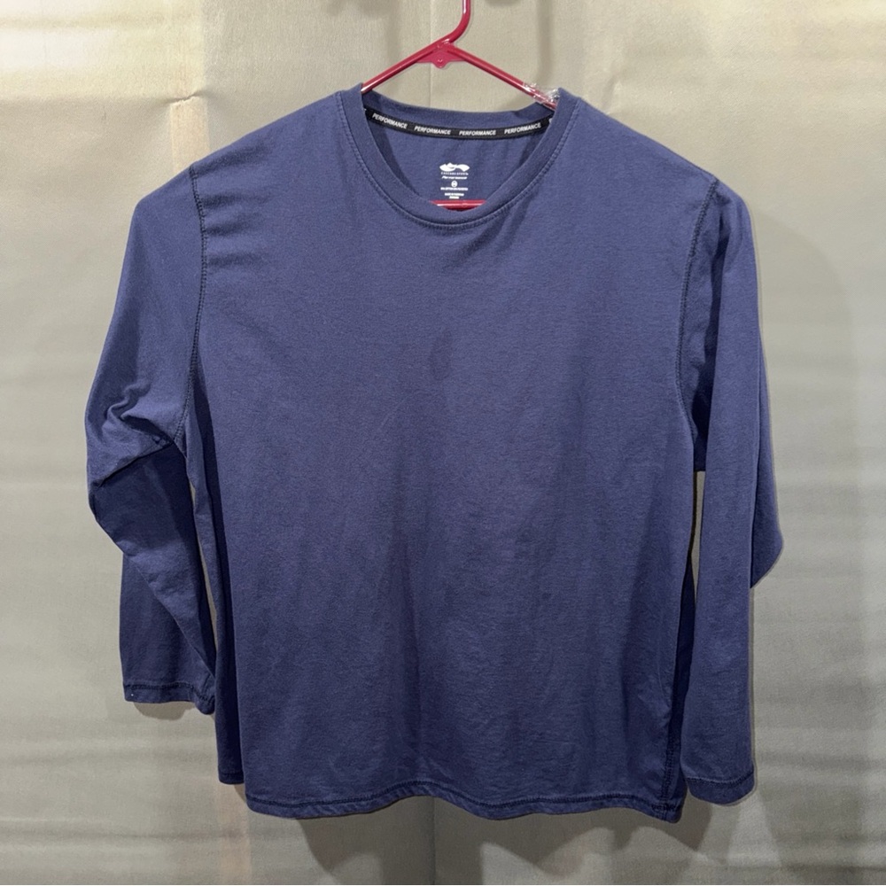 Cascade Sport Sweatshirt Mens XXL 2X Blue Long Sleeve Crew Neck Cuffed